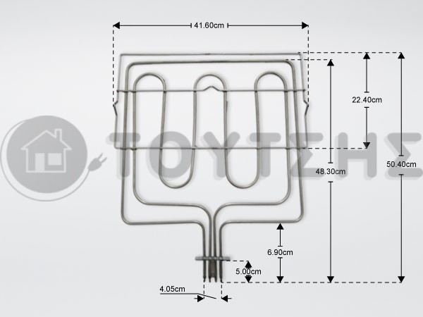 ΑΝΤΙΣΤΑΣΗ ΚΟΥΖΙΝΑΣ ΑΝΩ ΜΕΡΟΣ MIELE 1000+2000W 2672932 image