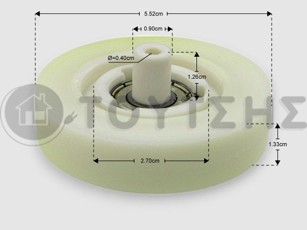 ΓΝΗΣΙΟ ΡΑΟΥΛΟ ΚΑΔΟΥ ΣΤΕΓΝΩΤΗΡΙΟΥ ARISTON INDESIT HOT POINT WHIRLPOOL 481010456115 image