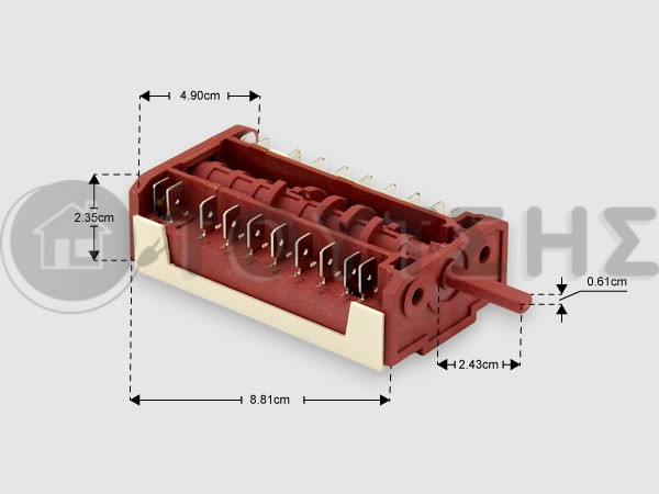 ΔΙΑΚΟΠΤΗΣ ΕΠΙΛΟΓΗΣ ΦΟΥΡΝΟΥ AEG ZANUSSI ELECTROLUX 3570646012 image