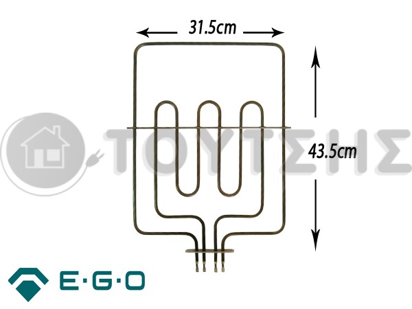 ΑΝΤΙΣΤΑΣΗ ΚΟΥΖΙΝΑΣ ΑΝΩ ELCO ΣΤΕΝΗ 3000W image