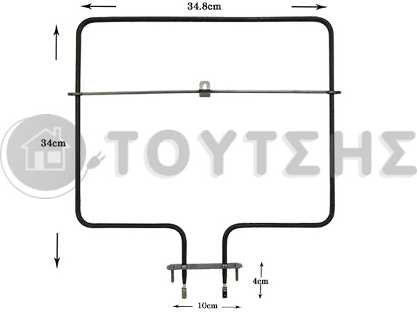 ΑΝΤΙΣΤΑΣΗ ΚΟΥΖΙΝΑΣ ΑΝΩ ΜΕΡΟΣ AEG ZANUSSI 3570633010 850W 235V 3570633010  image