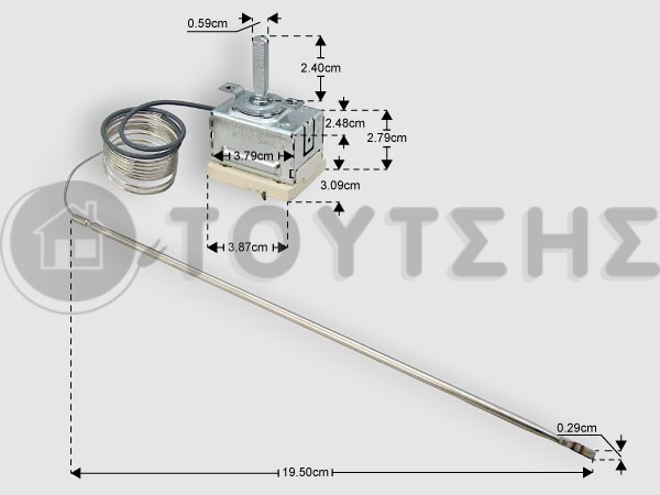 ΘΕΡΜΟΣΤΑΤHΣ ΦΟΥΡΝΟΥ ΚΟΥΖΙΝΑΣ AMICA MORRIS AEG BOSCH 2 ΕΠΑΦΩΝ 299C image