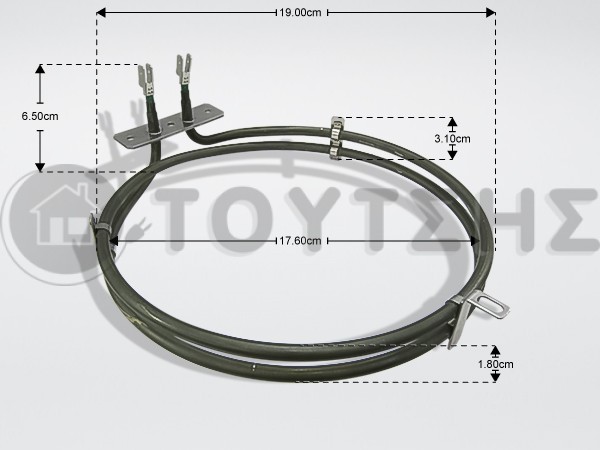 ΑΝΤΙΣΤΑΣΗ ΚΟΥΖΙΝΑΣ ΑΕΡΟΘΕΡΜΗ SIEMENS 2000W 00752777 image