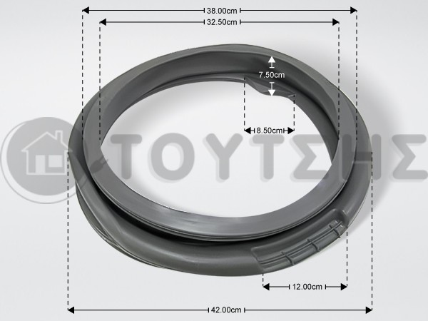 ΛΑΣΤΙΧΟ ΠΟΡΤΑΣ ΠΛΥΝΤΗΡΙΟY ΡΟΥΧΩΝ WHIRLPOOL 481010947486 image