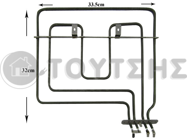 ΓΝΗΣΙΑ ΑΝΤΙΣΤΑΣH  ΦΟΥΡΝΟΥ ΒΕΚΟ ΑΝΩ ΜΕΡΟΣ GRILL 1100+1100W 262900064 image