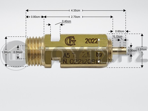 ΒΑΛΒΙΔΑ ΑΣΦΑΛΕΙΑΣ ΕΠ.ΚΑΦΕΤΙΕΡΑΣ VICTORIA ARDUINO Φ 1/4ΜΜ image