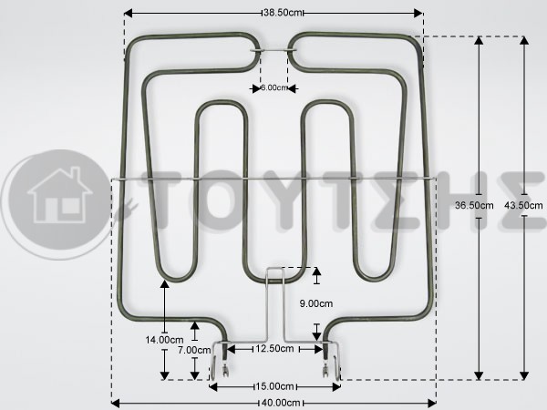 ΑΝΤΙΣΤΑΣΗ ΚΟΥΖΙΝΑΣ ΚΑΤΩ SIEMENS 1300W 00776217 image