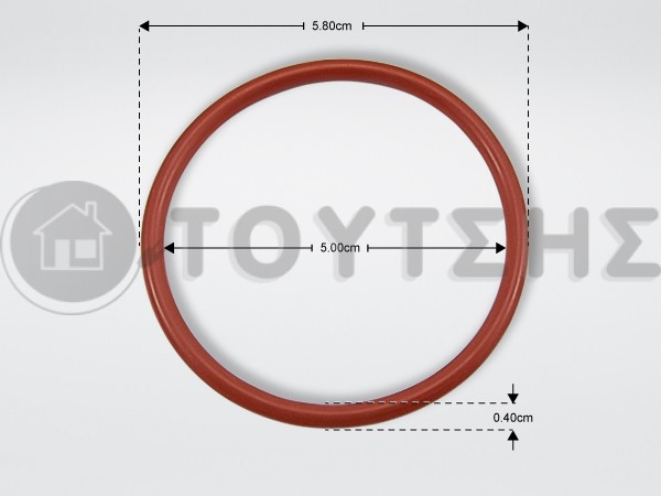 ΦΛΑΝΤΖΑ O-RING ΣΙΛΙΚΟΝΗΣ image