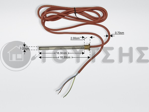 ΑΝΤΙΣΤΑΣΗ ΕΞΑΤΜΙΣΗΣ ΝΕΡΟΥ PTC 180MM 230W 230V image