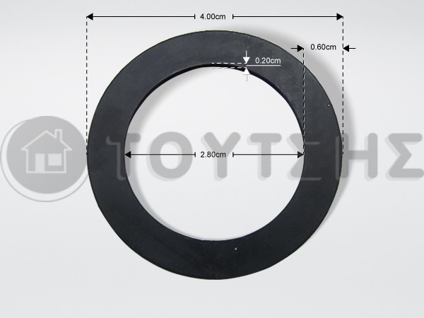 ΦΛΑΝΤΖΑ EPDM F40X28X1.5MM image