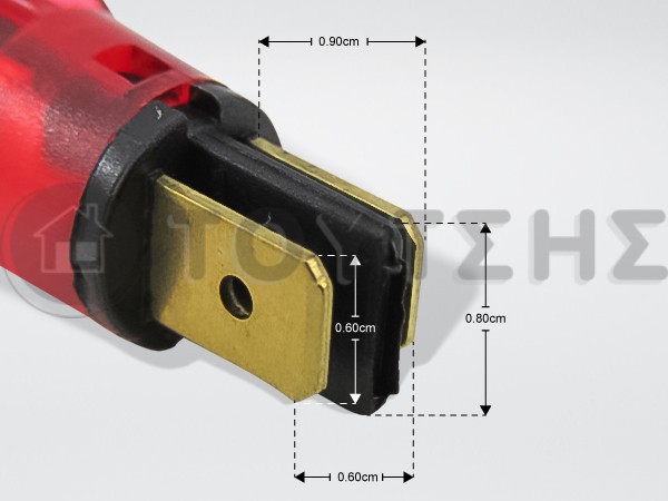 ΕΝΔΕΙΚΤΙΚΗ ΛΥΧΝΙΑ ΚΟΚΚΙΝΗ Φ13MM image