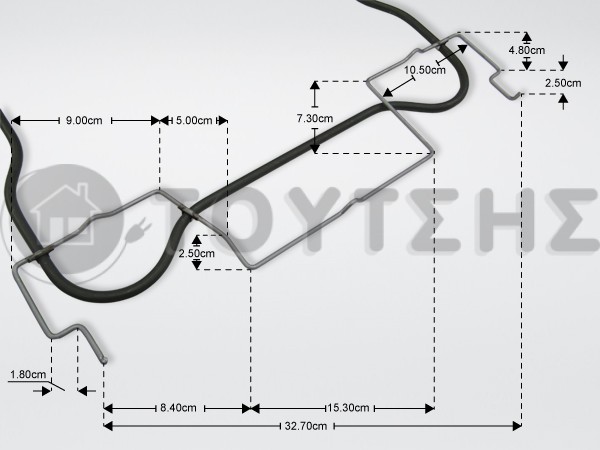 ΑΝΤΙΣΤΑΣΗ ΚΟΥΖΙΝΑΣ ΚΑΤΩ WHIRLPOOL 1150W 230V 488000526533 image