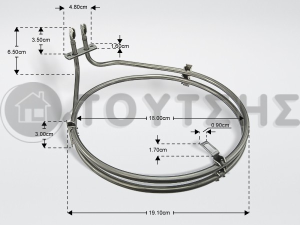 ΑΝΤΙΣΤΑΣΗ ΚΟΥΖΙΝΑΣ ΑΕΡΟΘΕΡΜΗ SIEMENS BOSCH 2300W/230V 00499003 image