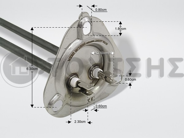 ΑΝΤΙΣΤΑΣΗ ΜΠΟΙΛΕΡ ΕΠΑΓ.ΠΛ.ΠΙΑΤΩΝ 2800W 230V image