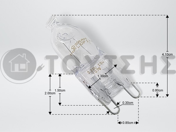 ΛΑΜΠΑ ΕΠΑΓΓΕΛΜΑΤΙΚΗΣ ΚΟΥΖΙΝΑΣ 20W 240V G9 image