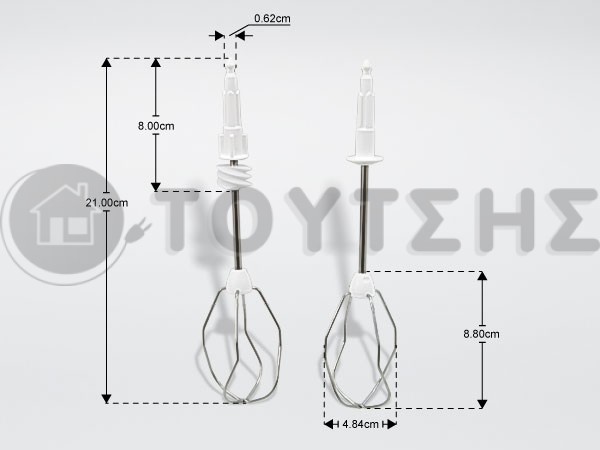 ΓΝΗΣΙΟΙ ΑΝΑΔΕΥΤΗΡΕΣ ΜΑΡΕΓΚΑΣ ΣΕΤ 2ΤΕΜ. BOSCH SIEMENS 659072 image