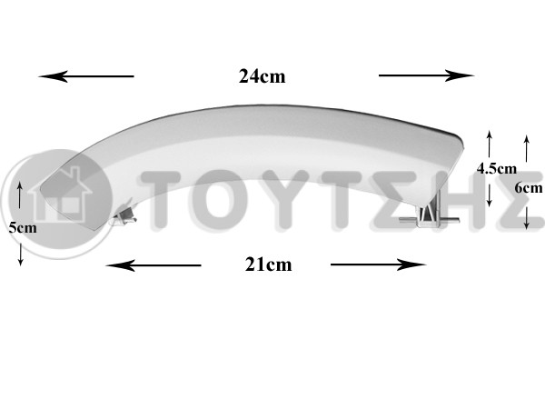 ΚΛΕΙΣΤΡΟ ΠΟΡΤΑΣ ΠΛΥΝΤΗΡΙΟΥ ΡΟΥΧΩΝ SIEMENS BOSCH ΙΝΟΧ 00751791 image