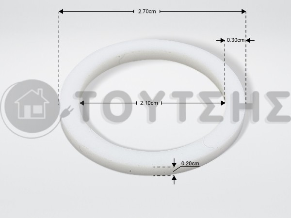 ΦΛΑΝΤΖΑ ΤΕΦΛΟΝ Φ 27Χ21Χ2ΜΜ image