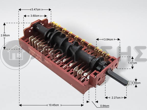 ΔΙΑΚΟΠΤΗΣ ΕΠΙΛΟΓΗΣ ΦΟΥΡΝΟΥ 8 ΘΕΣΕΩΝ SIEMENS  615757 image