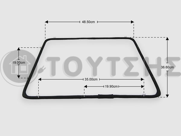 ΓΝΗΣΙΑ ΦΛΑΝΤΖΑ ΠΟΡΤΑΣ ΦΟΥΡΝΟΥ BOSCH NEFF SIEMENS 11057406 image