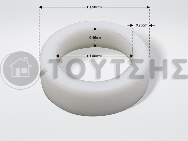 ΦΛΑΝΤΖΑ ΤΕΦΛΟΝ ΚΩΝΙΚΗ Φ 14,8Χ10,5Χ4,5ΜΜ image