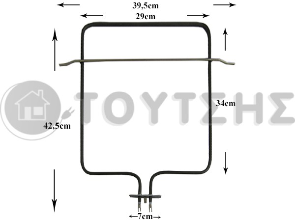 ΑΝΤΙΣΤΑΣΗ ΚΟΥΖΙΝΑΣ ONOFRI ΚΑΤΩ 1200W 230V image