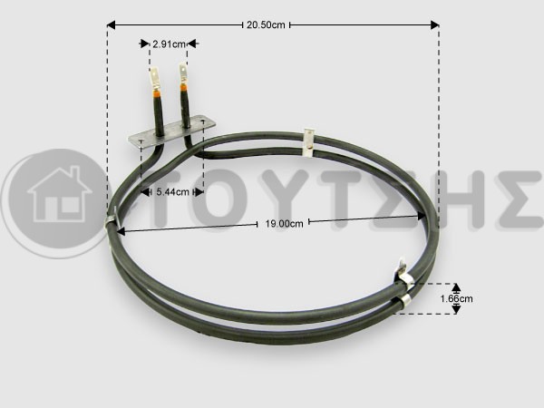 ΓΝΗΣΙΑ ΑΝΤΙΣΤΑΣΗ ΑΕΡΟΘΕΡΜΗ AEG ZANUSSI KOERTING 1900W 3871425124 image