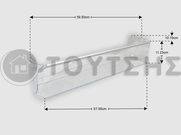 ΓΝΗΣΟ ΡΑΦΙ ΜΠΟΥΚΑΛΙΩΝ ΠΟΡΤΑΣ ΙΨΥΓΕΙΟΥ ARISTON HOT POINT WHIRLPOOL C00293111 image