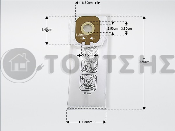 ΣΑΚΟΥΛΑ ΣΚΟΥΠΑΣ ROWENTA POWERLINE ZR005001 R image