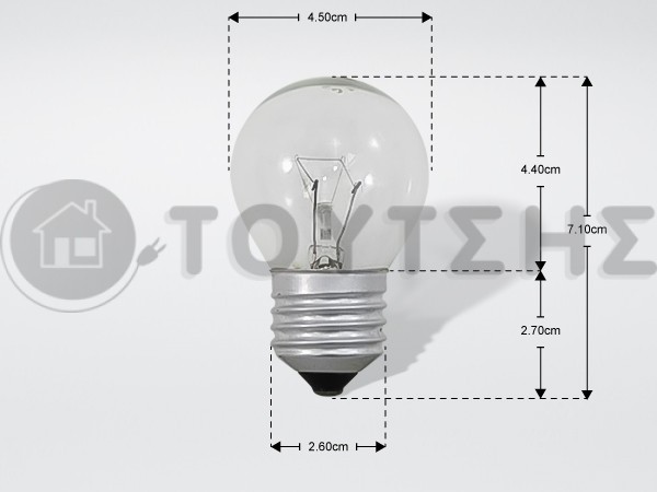 ΛΑΜΠΑ ΦΟΥΡΝΟΥ 25W E27 ΜΕΓΑΛΗ ΛΑΜΠΑ image