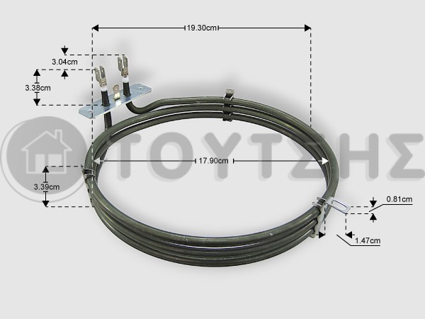 ΑΝΤΙΣΤΑΣΗ ΚΟΥΖΙΝΑΣ ΑΕΡΟΘΕΡΜΗ SMEG ΜΙΕLE III 2500W image