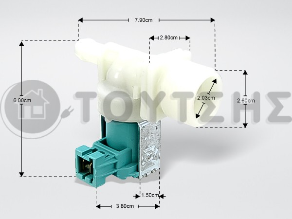 ΒΑΛΒΙΔΑ ΠΛΥΝΤΗΡΙΟY ΡΟΥΧΩΝ  ZANUSSI ΜΟΝΗ ΜΕ ΦΙΣΑ 50220809003 image