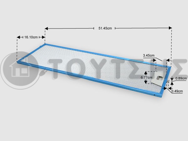 ΓΝΗΣΙΟ ΜΕΤΑΛΛΙΚΟ ΦΙΛΤΡΟ ΑΠΟΡΡΟΦΗΤΗΡΑ BEKO 9197059811 image