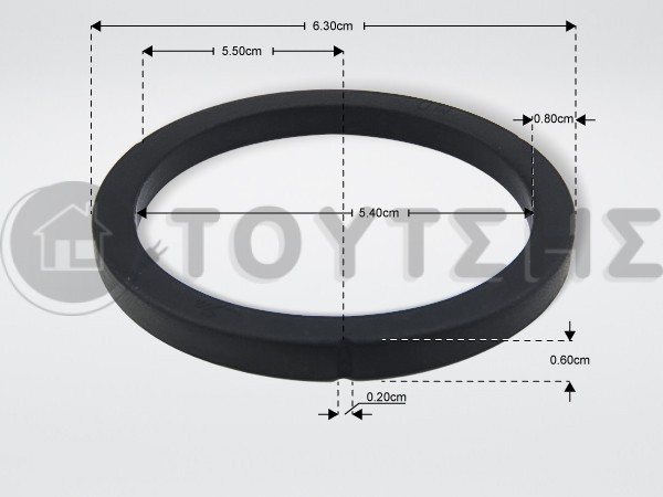 ΦΛΑΝΤΖΑ ΚΟΥΠΑΣ Φ 64Χ52,5Χ5,2ΜΜ image