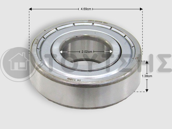 ΡΟΥΛΕΜΑΝ ΠΛΥΝΤΗΡΙΟY ΡΟΥΧΩΝ 6204ZZ SKF 20x47x14 image