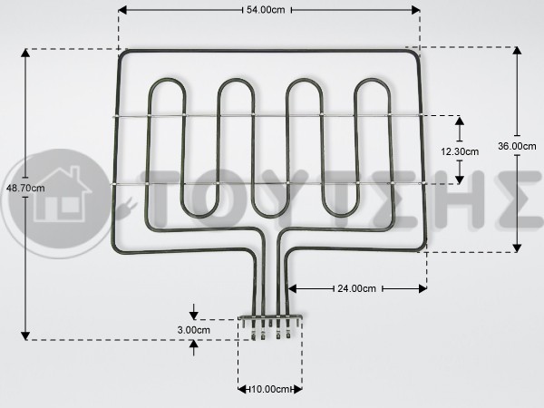 ANTΙΣΤΑΣΗ ΚΟΥΖΙΝΑΣ ΓΚΡΙΛ SMEG ALFA151X 806890471 image