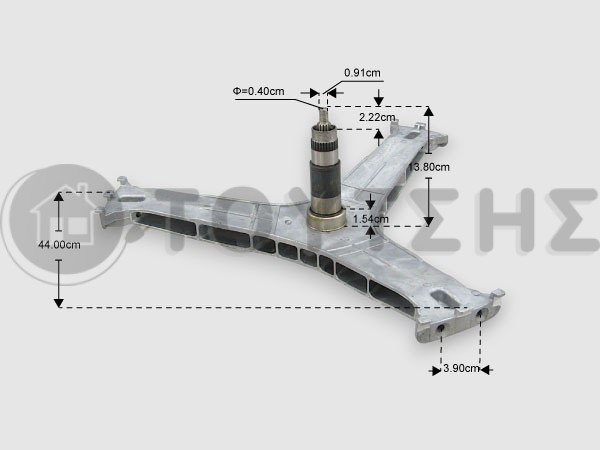 ΓΝΗΣΙΟΣ ΑΞΟΝΑΣ ΠΛΥΝΤΗΡΙΟΥ ΡΟΥΧΩΝ SAMSUNG DC97-20418D image