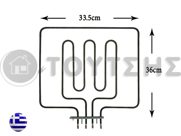 ΑΝΤΙΣΤΑΣΗ ΚΟΥΖΙΝΑΣ ΑΝΩ ΜΕΡΟΣ-ΓΚΡΙΛ WHIRLPOOL 950+2000W 481925929965 image