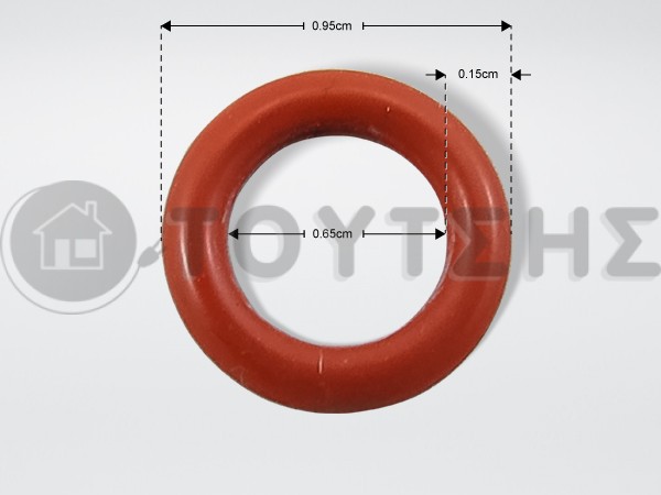 ΦΛΑΝΤΖΑ O-RING ΣΙΛΙΚΟΝΗΣ 1,78Χ6,07ΜΜ image