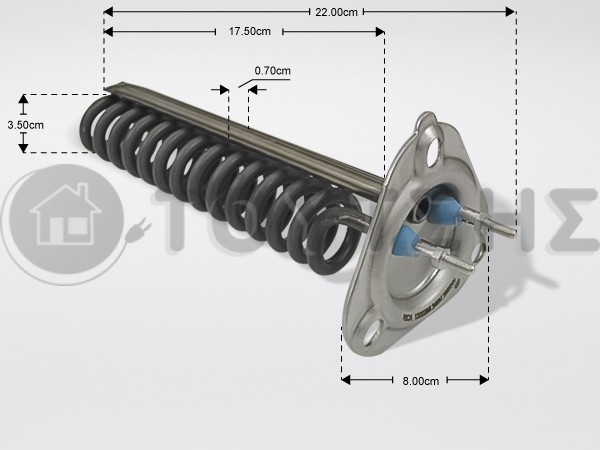 ΑΝΤΙΣΤΑΣΗ ΜΠΟΙΛΕΡ ΕΠΑΓ.ΠΛ.ΠΙΑΤΩΝ 2400W 220V image