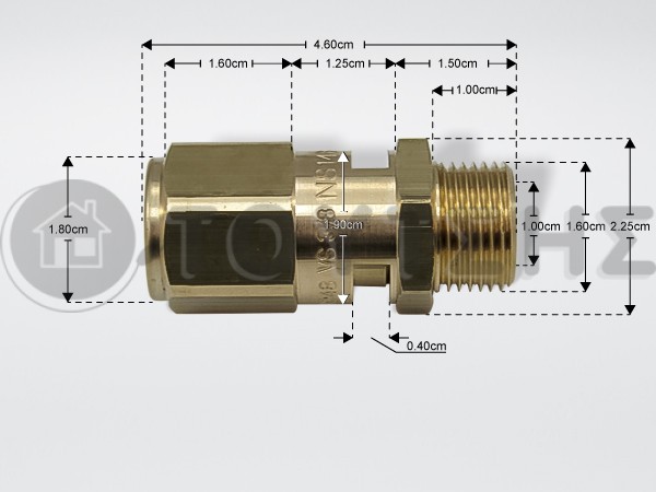 ΒΑΛΒΙΔΑ ΑΣΦΑΛΕΙΑΣ ΕΠ.ΚΑΦΕΤΙΕΡΑΣ Φ 3/8''Μ 2,0 BAR image