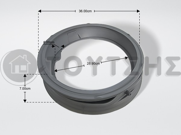 ΛΑΣΤΙΧΟ ΠΟΡΤΑΣ ΠΛΥΝΤΗΡΙΟΥ ΡΟΥΧΩΝ LG MDS64212806 OR image