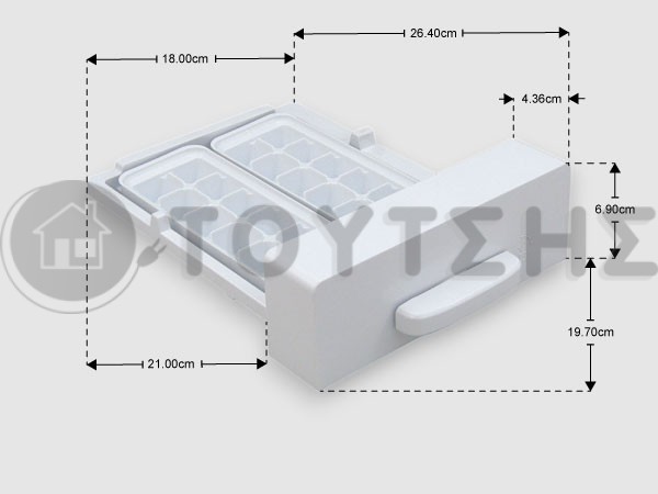 ΓΝΗΣΙΑ ΠΑΓΟΘΗΚΗ ΠΛΗΡΗΣ ΨΥΓΕΙΟΥ SAMSUNG DA97-13313A image