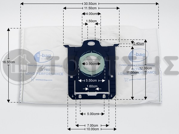 ΓΝΗΣΙΕΣ ΣΑΚΟΥΛΕΣ ΣΚΟΥΠΑΣ AEG S-BAG ULTRA LONG TEM 8 GR210SM OR image