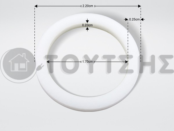 ΦΛΑΝΤΖΑ ΤΕΦΛΟΝ Φ 22Χ17Χ2ΜΜ image