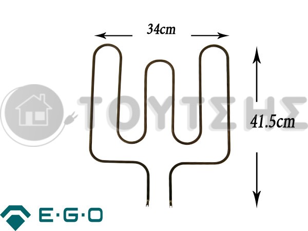 ΑΝΤΙΣΤΑΣΗ ΚΟΥΖΙΝΑΣ ΚΑΤΩ PITSOS-SIEMENS 1300W  00209761 image