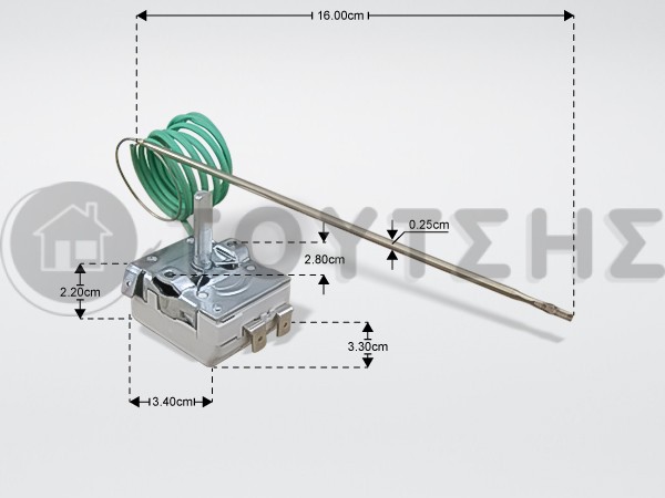 ΘΕΡΜΟΣΤΑΤHΣ ΚΟΥΖΙΝΑΣ VESTEL 2 ΕΠΑΦΩΝ 285°C 32010955 image